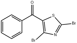 (2,4-DibroMothiazol-5-yl)(phenyl)Methanone 化学構造式