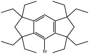 4-溴-1,1,3,3,5,5,7,7-八乙基-1,2,3,5,6,7-六氢对称引达省 结构式