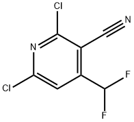 2,6-Dichloro-4-(difluoroMethyl)nicotinonitrile 化学構造式