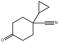 1-Cyclopropyl-4-oxo-cyclohexanecarbonitrile Structure