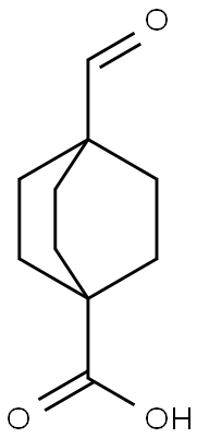 4-FORMYL-BICYCLO[2.2.2]OCTANE-1-CARBOXYLIC ACID, 96102-85-1, 结构式