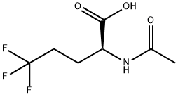 2-acetaMido-5,5,5-trifluoropentanoic acid 化学構造式