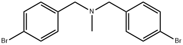 N-(4-溴苯甲基)-1-(4-溴苯基)-N-甲基甲胺 结构式