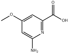 6-AMino-4-Methoxypicolinic acid 化学構造式