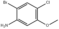 2-溴-4-氯-5-甲氧基苯胺 结构式
