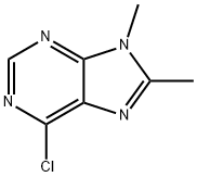 6-氯-8,9-二甲基-9H-嘌呤, 99158-55-1, 结构式