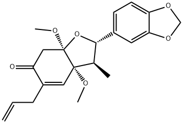 (2S,3R,3aS,7aR)-2-(2H-1,3-ベンゾジオキソール-5-イル)-3a,7a-ジメトキシ-3-メチル-5-(プロパ-2-エン-1-イル)-2,3,3a,6,7,7a-ヘキサヒドロ-1-ベンゾフラン-6-オン
