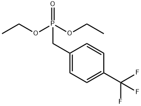 [4-(トリフルオロメチル)ベンジル]ホスホン酸ジエチル 化学構造式