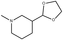 3-(1,3-1,3-二氧戊环-2-基)-1-甲基哌啶 结构式