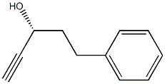 (R)-3-hydroxy-5-phenyl-1-pentyne Struktur
