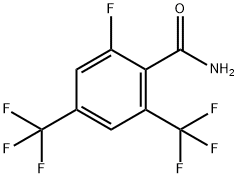 2-フルオロ-4,6-ビス(トリフルオロメチル)ベンズアミド 化学構造式