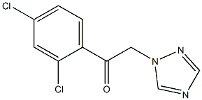 (2,4-二氯苯基)-2-(1H-1,2,4-三氮唑-1-基)-1-乙酮,,结构式