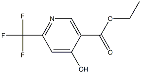 ethyl 4-hydroxy-6-(trifluoromethyl)nicotinate 化学構造式