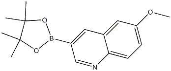 6-甲氧基-喹啉-3-硼酸频哪醇酯, 2640497-82-9, 结构式