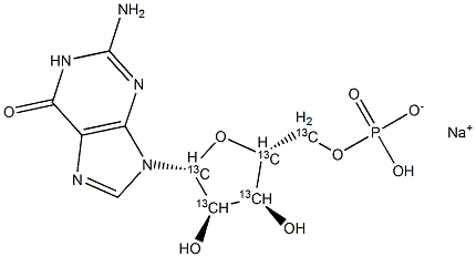  MonosodiuM-GMP-13C5