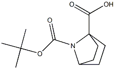 7-Aza-bicyclo[2.2.1]heptane-1,7-dicarboxylic acid 7-tert-butyl ester Struktur
