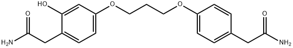 2-(4-(3-(4-(2-aMino-2-oxoethyl)-3-hydroxyphenoxy)propoxy)phenyl)acetaMide Structure