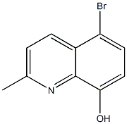 5-broMo-2-Methylquinolin-8-ol Struktur