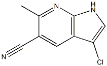 5-Cyano-3-chloro-6-Methyl-7-azaindole 结构式