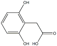 2,6-Dihydroxylphenylacetic acid Structure