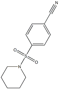 4-(哌啶磺酰基)苯腈 结构式
