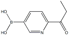 6-Propionylpyridine-3-boronic acid Structure