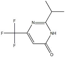 2-Isopropyl-6-(trifluoroMethyl)pyriMidin-4(3H)-one 结构式