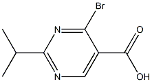 4-BroMo-2-isopropylpyriMidine-5-carboxylic acid 结构式