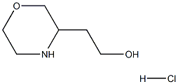 2-(吗啉-3-基)乙-1-醇盐酸盐 结构式