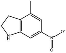 4-メチル-6-ニトロインドリン 化学構造式