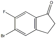 5-broMo-6-fluoro-2,3-dihydro-1H-inden-1-one Structure