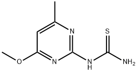 (4-甲氧基-6-甲基-2-嘧啶基)硫代尿素, 93744-72-0, 结构式