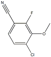 4-氯-2-氟-3-甲氧基苯腈,,结构式