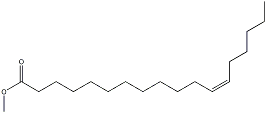 12(Z)-Octadecenoic Acid Methyl Ester 化学構造式