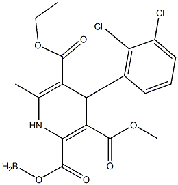 非洛地平代谢物内酯, , 结构式