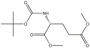 (R)-diMethyl2-(tert-butoxycarbonylaMino)pentanedioate 化学構造式