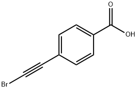 4-(2-Bromoethynyl)benzoic acid Structure