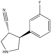 (3R,4S)-4-(3-fluorophenyl)pyrrolidine-3-carbonitrile|(3R,4S)-4 - (3 - 氟苯基)吡咯烷-3 - 腈