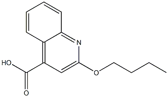 2-butoxyquinoline-4-carboxylic acid Structure