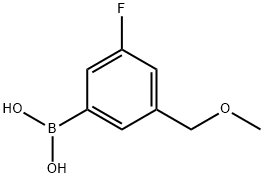 3-氟-5-甲氧基甲基苯基硼酸, 1704063-73-9, 结构式