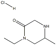 1-Ethyl-5-Methyl-piperazin-2-one.HCl Structure