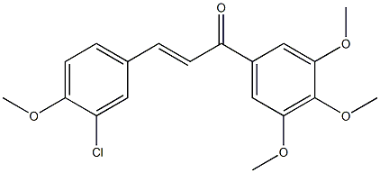 (E)-3-(3-Chloro-4-Methoxyphenyl)-1-(3,4,5-triMethoxyphenyl) prop-2-en-1-one Structure