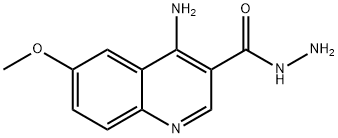 4-AMino-6-Methoxyquinoline-3-carbohydrazide Struktur