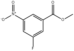 3-氟-5-硝基苯甲酸甲酯 结构式