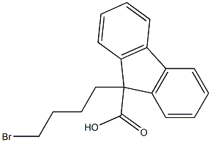 9-(4-broMobutyl)-9H-fluorene-9-carboxylic acid Structure