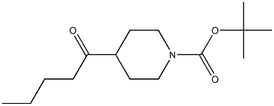 tert-butyl 4-pentanoylpiperidine-1-carboxylate Structure