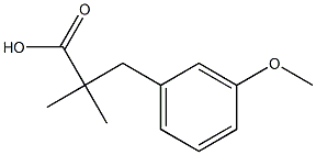 3-(3-Methoxyphenyl)-2,2-diMethylpropanoic acid Struktur