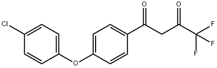 1-(4-(4-氯苯氧基)苯基)-4,4,4-三氟丁烷-1,3-二酮 结构式