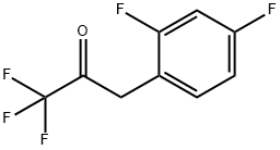 3-(2,4-difluorophenyl)-1,1,1-trifluoropropan-2-one Structure