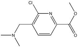 Methyl 6-chloro-5-((diMethylaMino)Methyl)picolinate,1956385-01-5,结构式